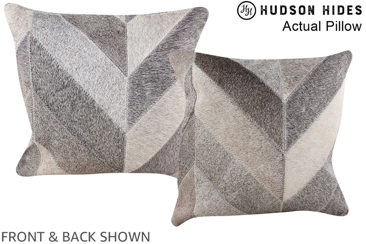 Patchwork 16"x16" Brazilian Cowhide Pillow #A13572 by Hudson Hides