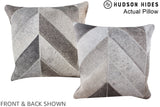 Patchwork 16"x16" Brazilian Cowhide Pillow #A13577 by Hudson Hides