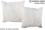 Grey 16"x16" Brazilian Cowhide Pillow #A13580 by Hudson Hides