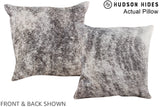Grey 16"x16" Brazilian Cowhide Pillow #A13617 by Hudson Hides