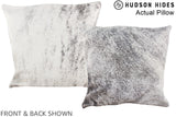Grey 16"x16" Brazilian Cowhide Pillow #A13618 by Hudson Hides