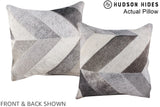 Patchwork 16"x16" Brazilian Cowhide Pillow #A13651 by Hudson Hides