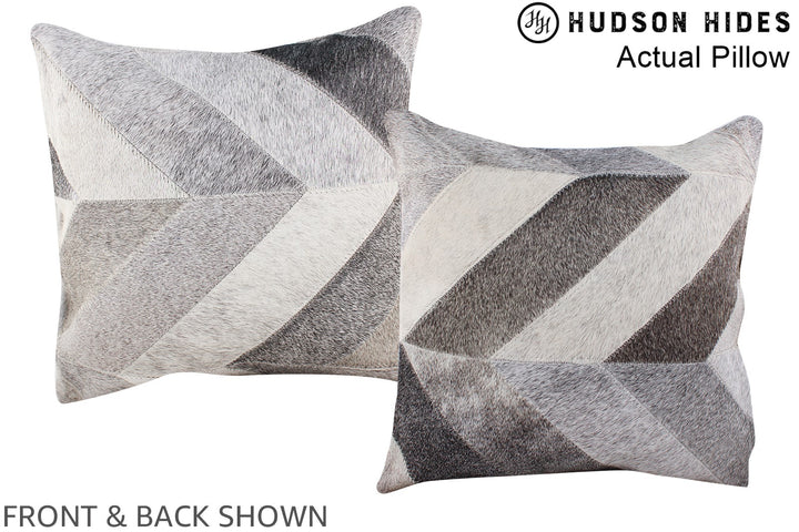 Patchwork 16"x16" Brazilian Cowhide Pillow #A13651 by Hudson Hides