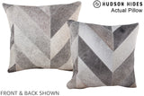 Patchwork 16"x16" Brazilian Cowhide Pillow #A13652 by Hudson Hides