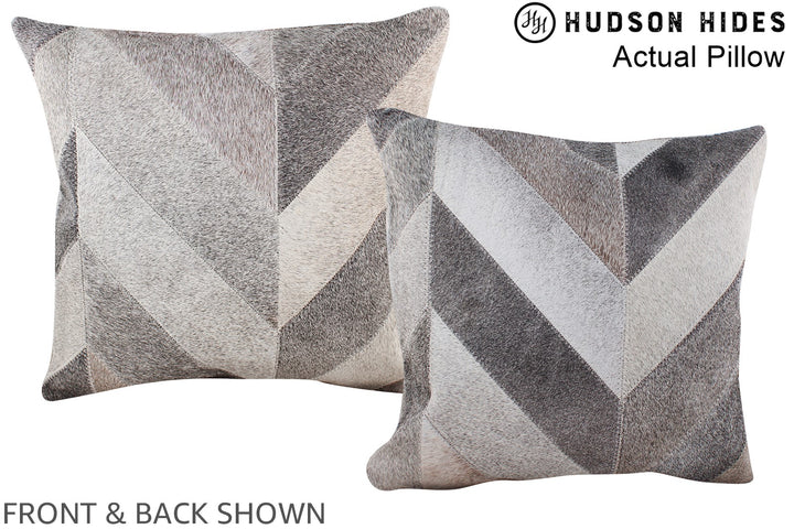 Patchwork 16"x16" Brazilian Cowhide Pillow #A13652 by Hudson Hides