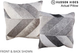 Patchwork 16"x16" Brazilian Cowhide Pillow #A13653 by Hudson Hides