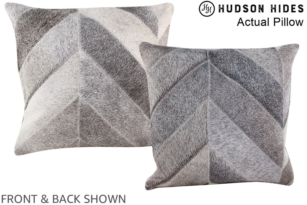 Patchwork 16"x16" Brazilian Cowhide Pillow #A13656 by Hudson Hides