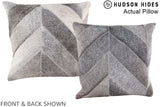 Patchwork 16"x16" Brazilian Cowhide Pillow #A13656 by Hudson Hides