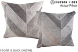 Patchwork 16"x16" Brazilian Cowhide Pillow #A13657 by Hudson Hides