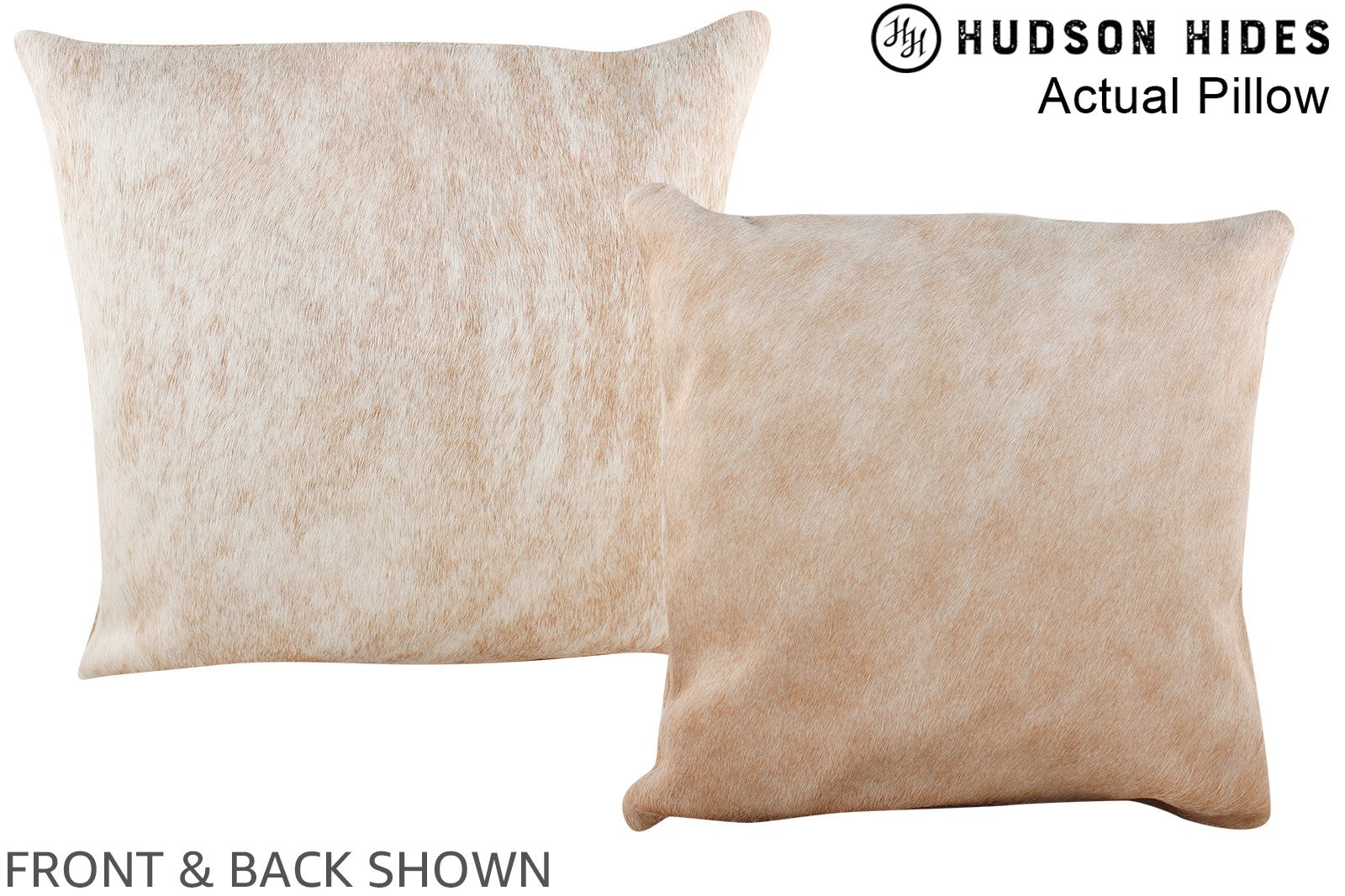 Beige Cowhide Pillow #A13679