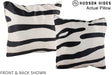Zebra 16"x16" Brazilian Cowhide Pillow #A13690 by Hudson Hides