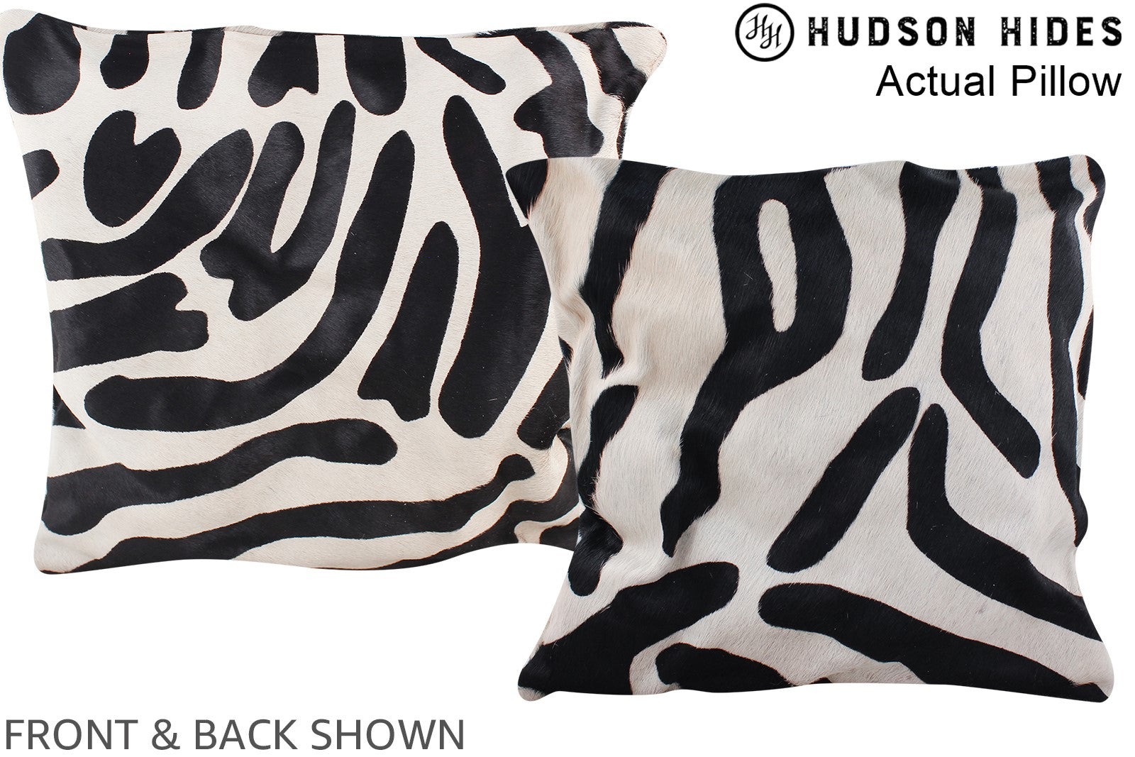 Zebra Cowhide Pillow #A13693