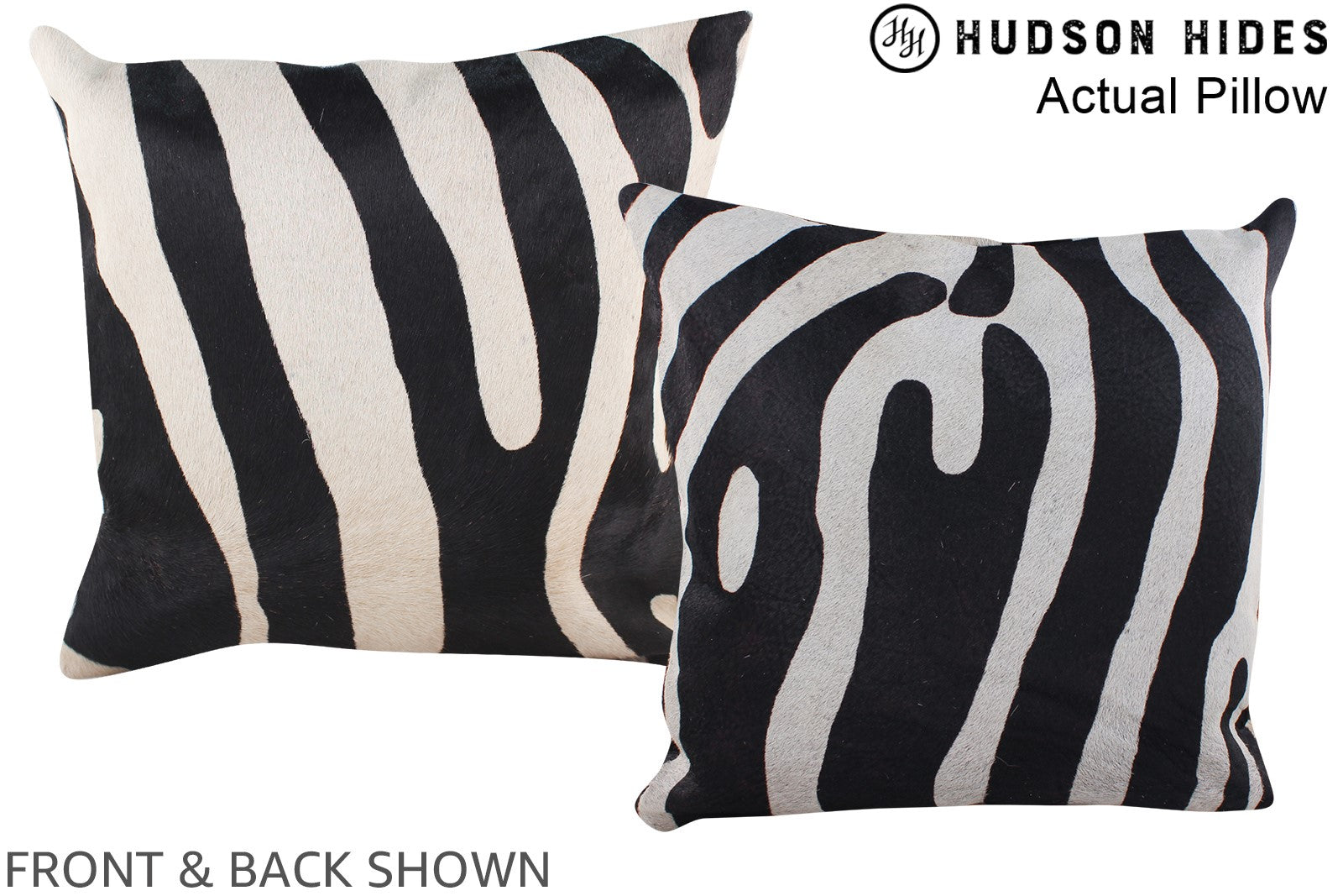 Zebra Cowhide Pillow #A13694
