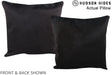Solid Black 16"x16" Brazilian Cowhide Pillow #A13698 by Hudson Hides