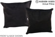 Solid Black 16"x16" Brazilian Cowhide Pillow #A13699 by Hudson Hides