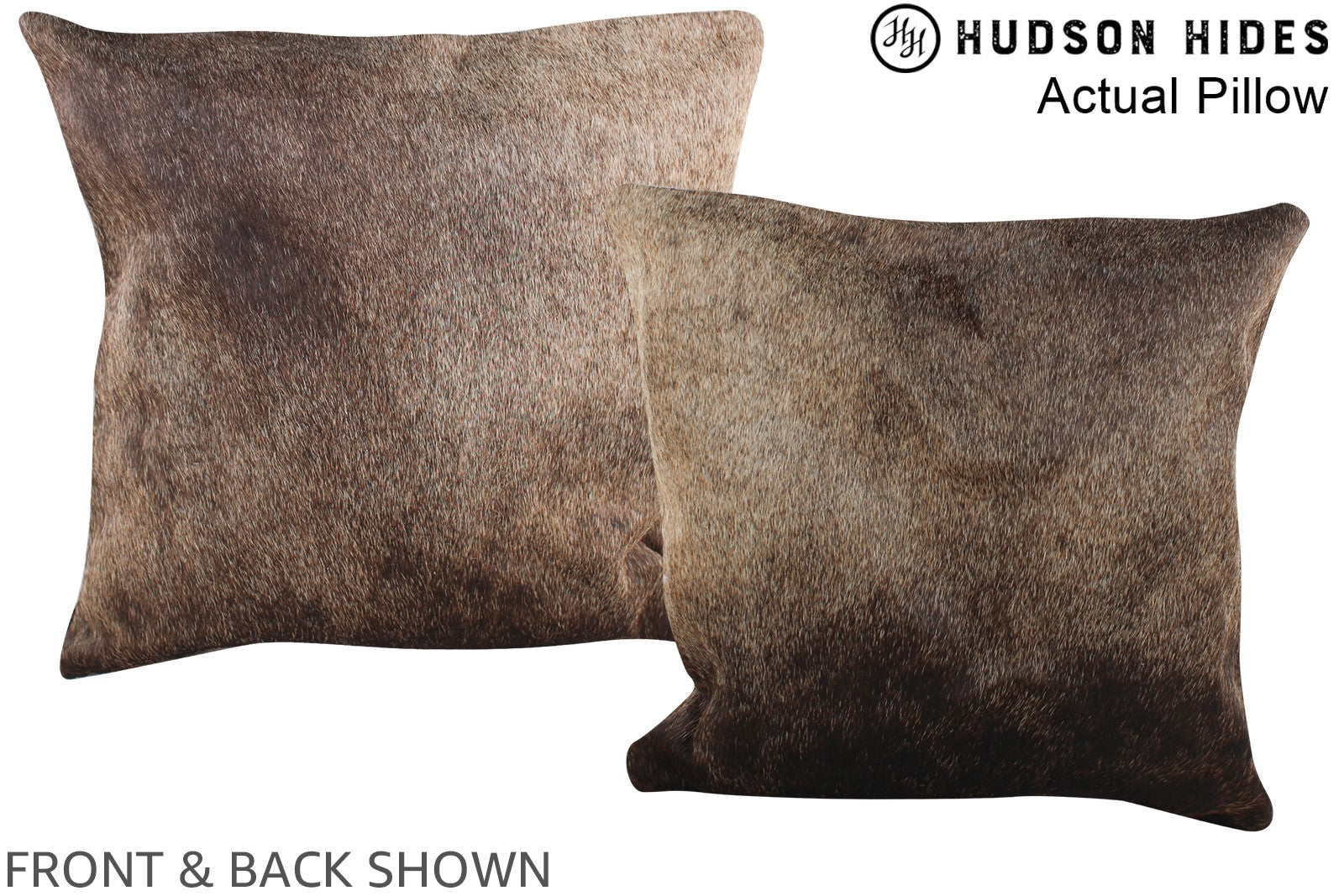 Chocolate Cowhide Pillow #A13716