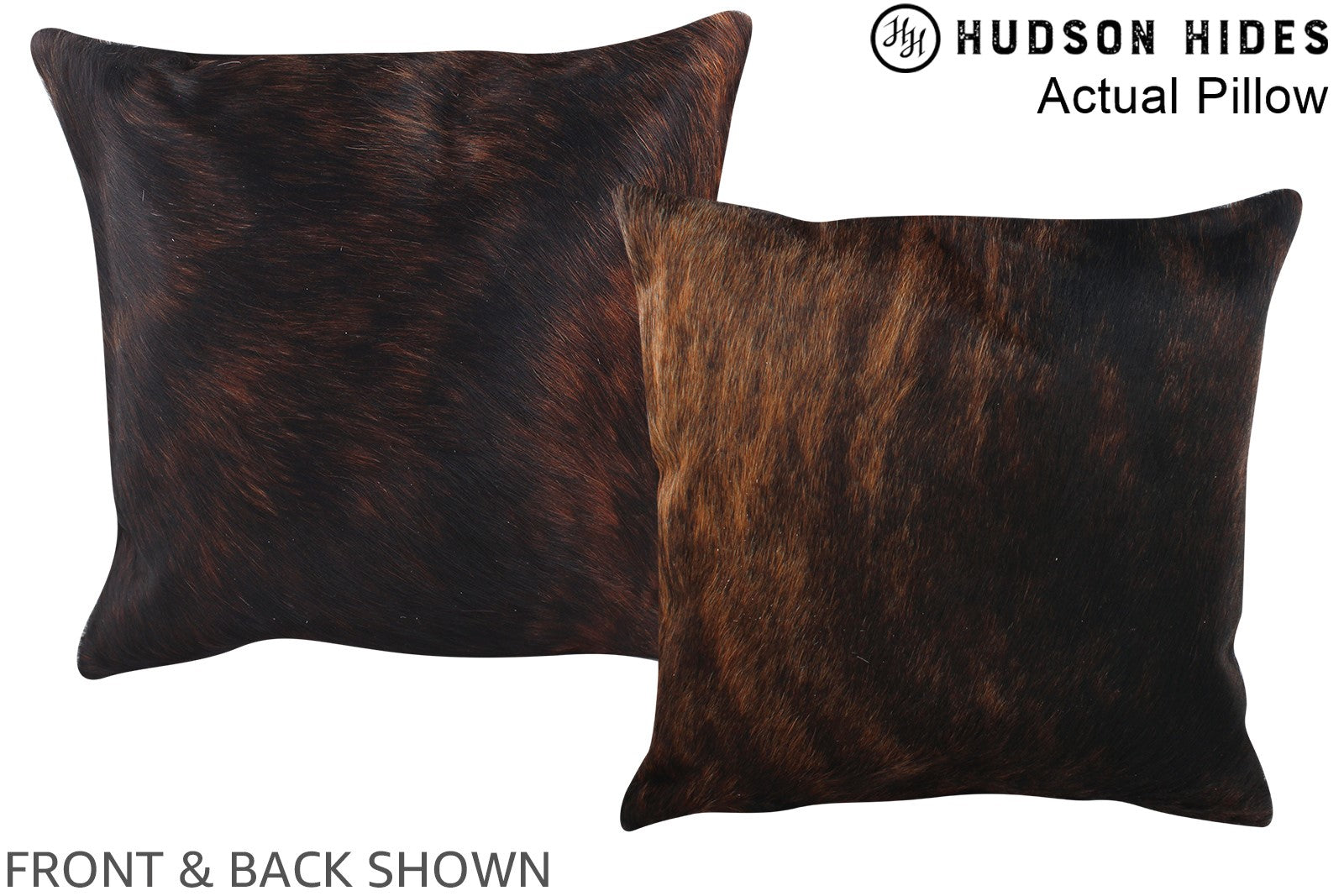Dark Brindle Cowhide Pillow #A13718