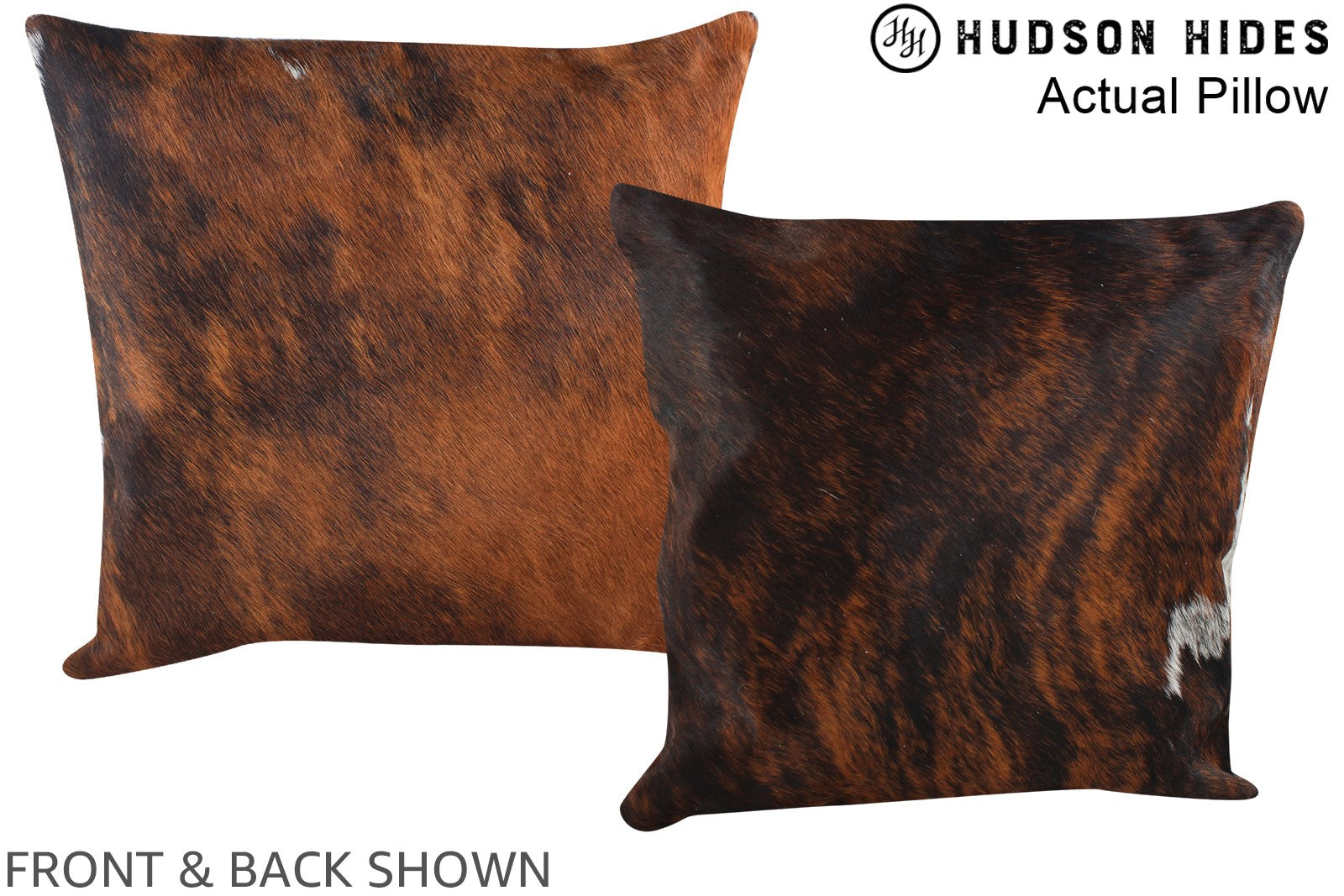 Dark Brindle Cowhide Pillow #A13720