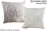Grey 16"x16" Brazilian Cowhide Pillow #A13721 by Hudson Hides