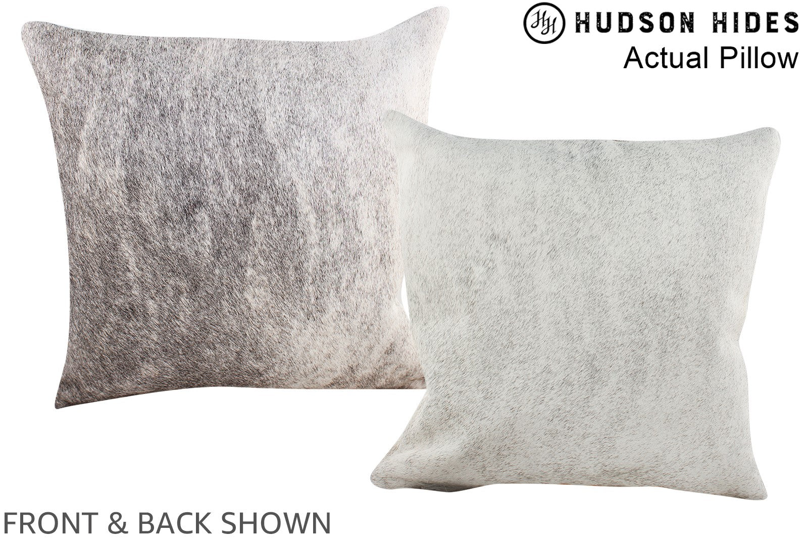 Grey Cowhide Pillow #A13721