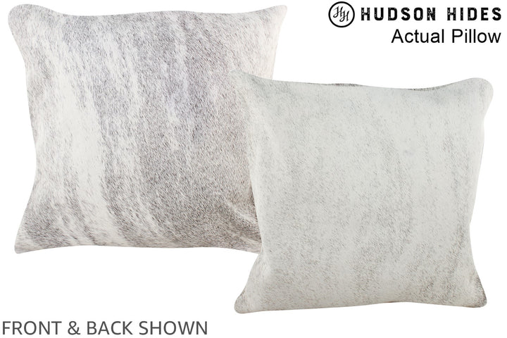 Grey 16"x16" Brazilian Cowhide Pillow #A13723 by Hudson Hides