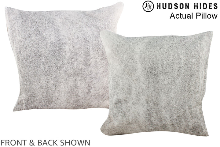 Grey 16"x16" Brazilian Cowhide Pillow #A13728 by Hudson Hides