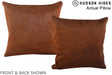 Solid Brown 16"x16" Brazilian Cowhide Pillow #A13743 by Hudson Hides