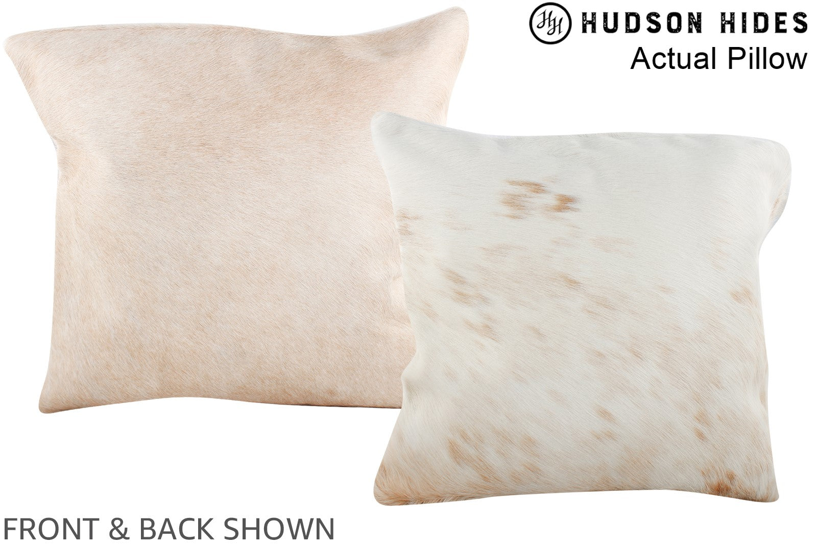 Beige Cowhide Pillow #A13749