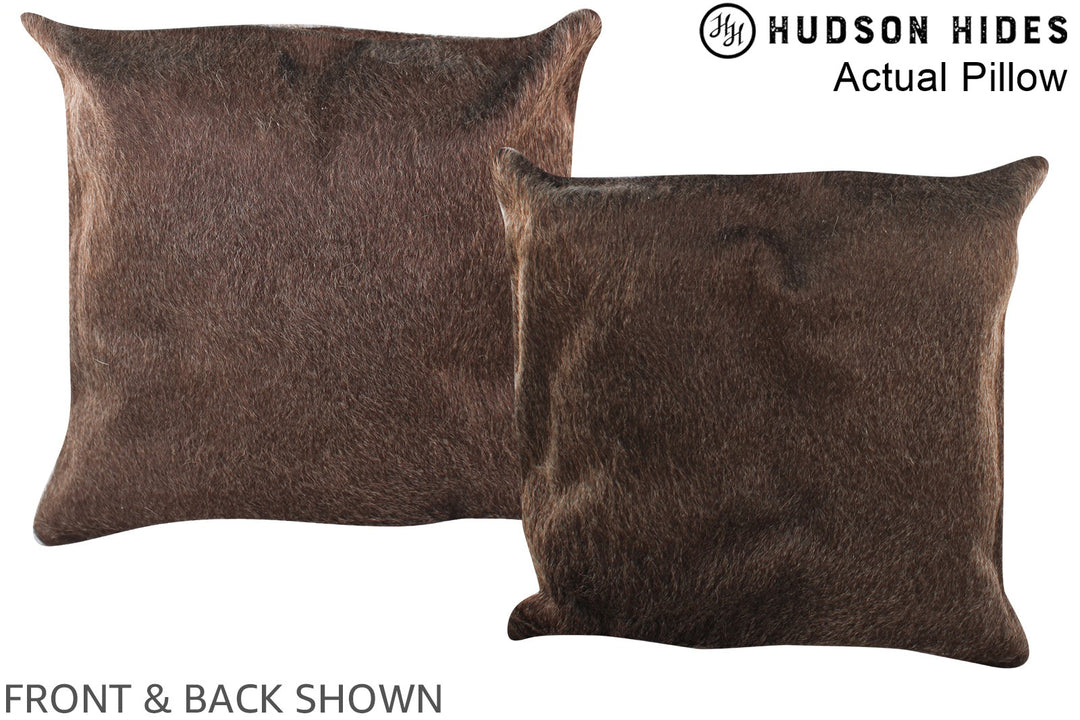 Taupe 16"x16" Brazilian Cowhide Pillow #A13766 by Hudson Hides