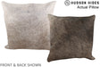 Grey 16"x16" Brazilian Cowhide Pillow #A13773 by Hudson Hides