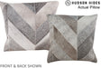 Patchwork 16"x16" Brazilian Cowhide Pillow #A13783 by Hudson Hides
