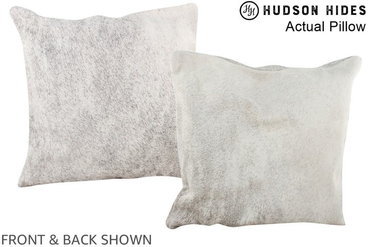 Grey 16"x16" Brazilian Cowhide Pillow #A13790 by Hudson Hides