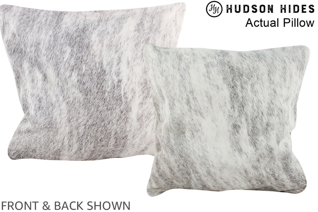 Grey 16"x16" Brazilian Cowhide Pillow #A13791 by Hudson Hides