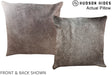 Grey 16"x16" Brazilian Cowhide Pillow #A13792 by Hudson Hides