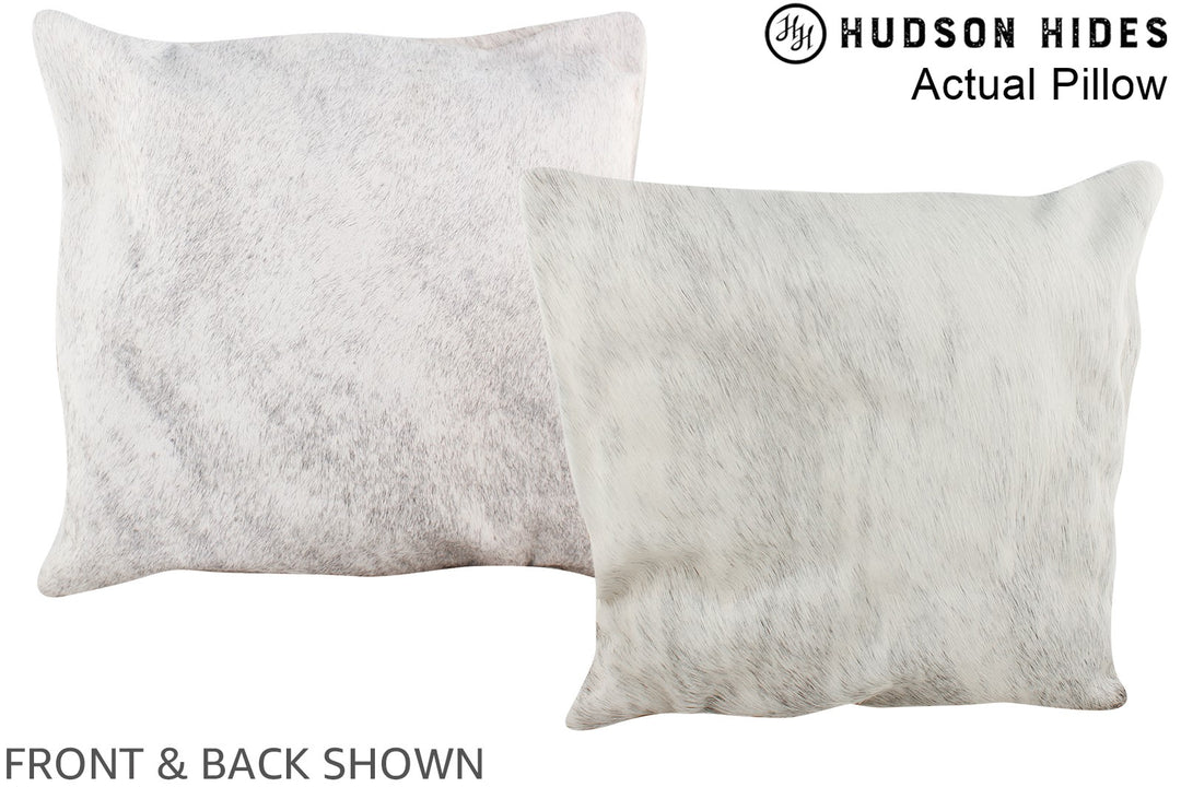 Grey 16"x16" Brazilian Cowhide Pillow #A13796 by Hudson Hides