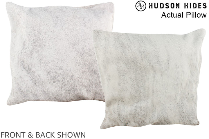 Grey 16"x16" Brazilian Cowhide Pillow #A13796 by Hudson Hides