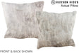 Grey 16"x16" Brazilian Cowhide Pillow #A13797 by Hudson Hides