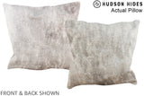 Grey 16"x16" Brazilian Cowhide Pillow #A13797 by Hudson Hides