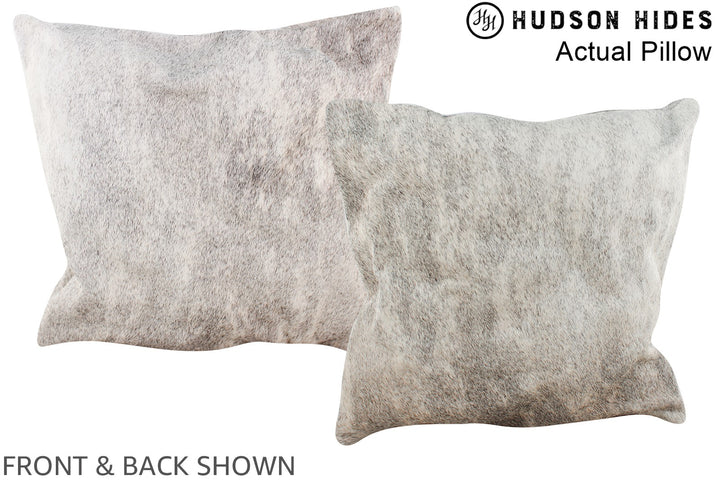 Grey 16"x16" Brazilian Cowhide Pillow #A13797 by Hudson Hides
