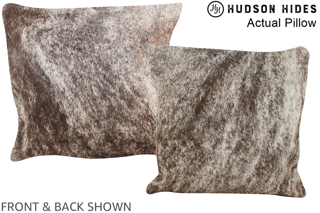 Grey 16"x16" Brazilian Cowhide Pillow #A13798 by Hudson Hides