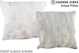 Grey 16"x16" Brazilian Cowhide Pillow #A13799 by Hudson Hides