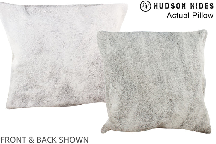 Grey 16"x16" Brazilian Cowhide Pillow #A13799 by Hudson Hides