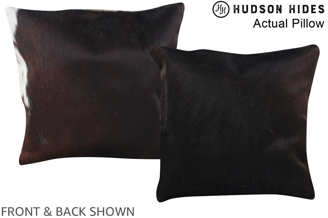 Chocolate 16"x16" Brazilian Cowhide Pillow #A13828 by Hudson Hides