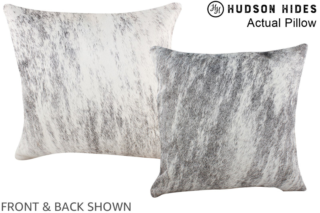 Grey 16"x16" Brazilian Cowhide Pillow #A13883 by Hudson Hides