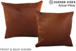 Solid Brown 16"x16" Brazilian Cowhide Pillow #A13888 by Hudson Hides