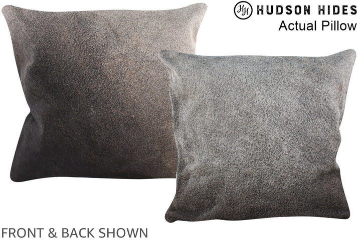 Grey 16"x16" Brazilian Cowhide Pillow #A13911 by Hudson Hides