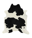 Black and White XX-Large Brazilian Cowhide Rug 7'7"H x 6'10"W #13924 by Hudson Hides