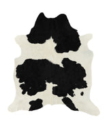 Black and White XX-Large Brazilian Cowhide Rug 7'7"H x 6'10"W #13924 by Hudson Hides