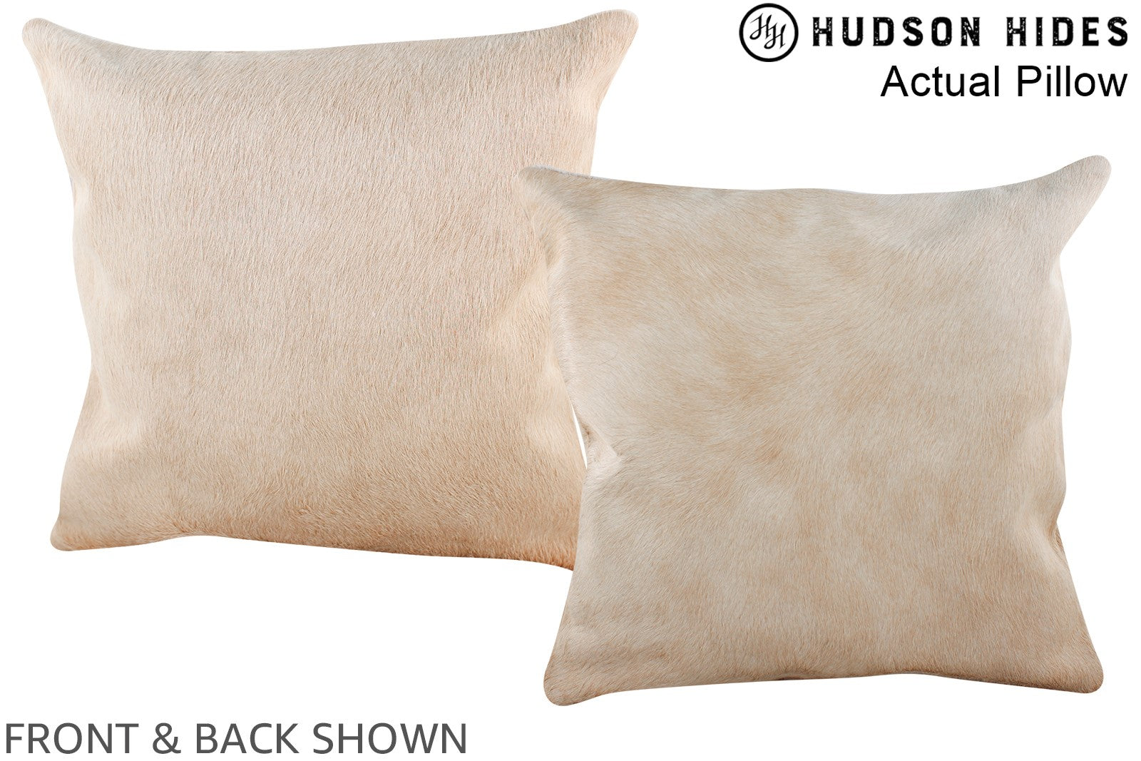 Beige Cowhide Pillow #A13937
