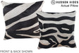 Zebra 16"x16" Brazilian Cowhide Pillow #A13965 by Hudson Hides